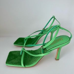 Ego Shoes Catalina Green Heel Sandals in Size US 7